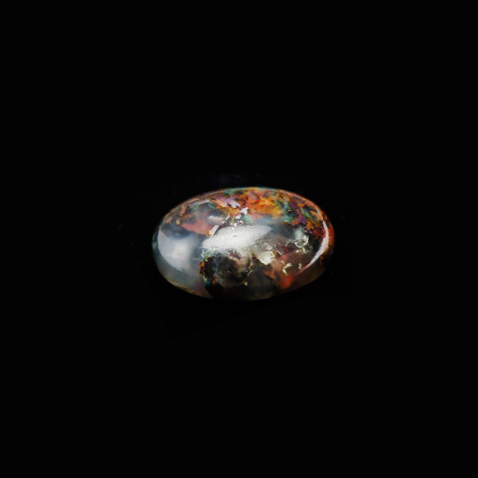 コッパークリソコラインカルセドニー インドネシア産 28.03ct[240125555]22.4x17.3mm前後