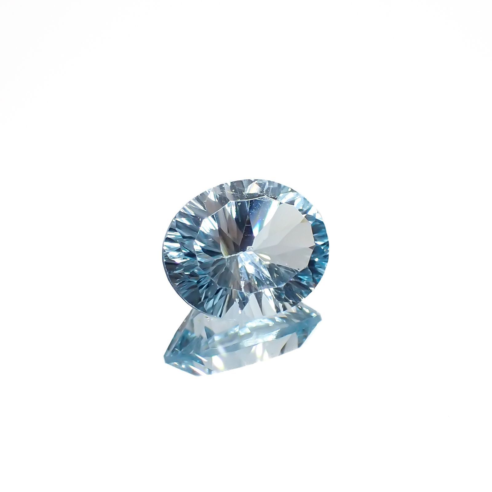 ブルートパーズ ブラジル産 3.14ct[221219346]10.1x8.1mm前後