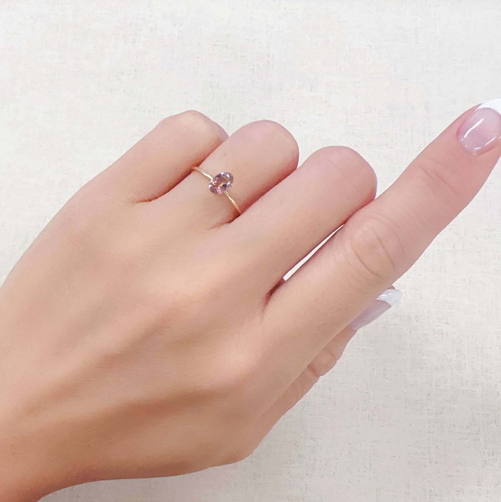 ピンクトルマリン(宝石名ピンク・トルマリン)ブラジル産 0.43ct 識別済[230722940]6.2x3.9mm前後