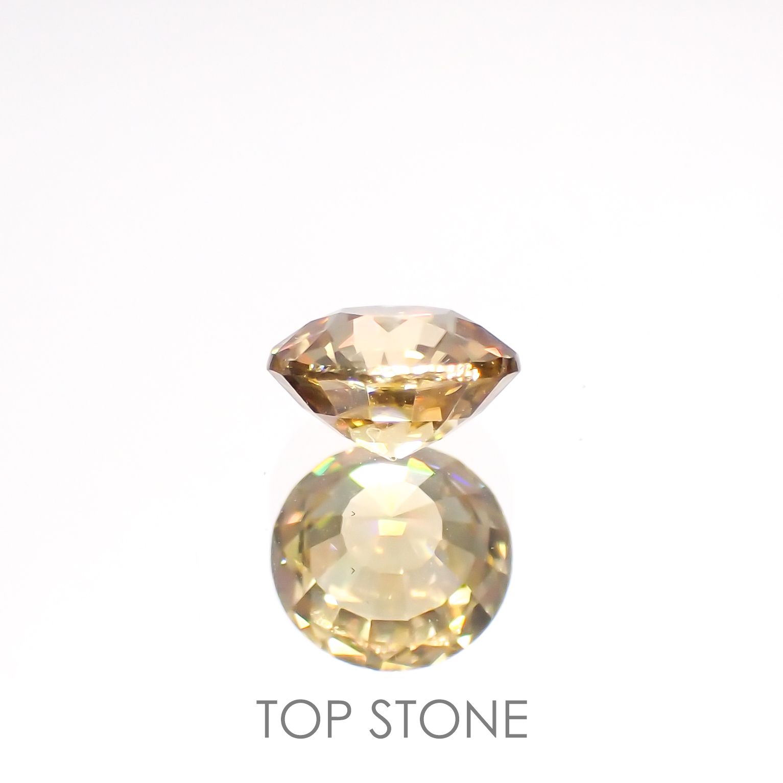 イエロージルコン(宝石名ジルコン)スリランカ/カンボジア産 1.26ct 識別済[220114838]6.1x6mm前後