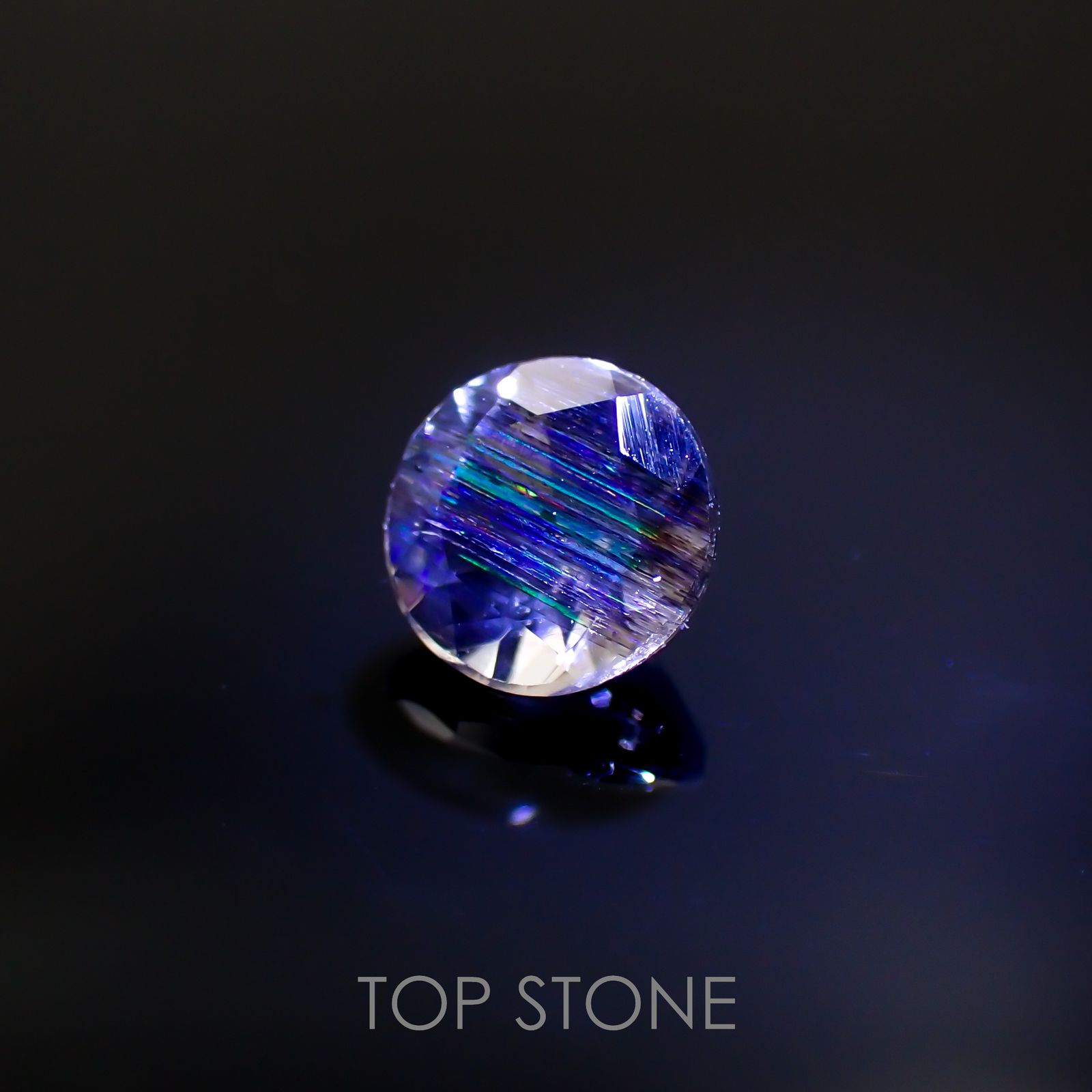 レインボースキャポライト ブラジル産 0.36ct[221119051]4.7x4.8mm前後