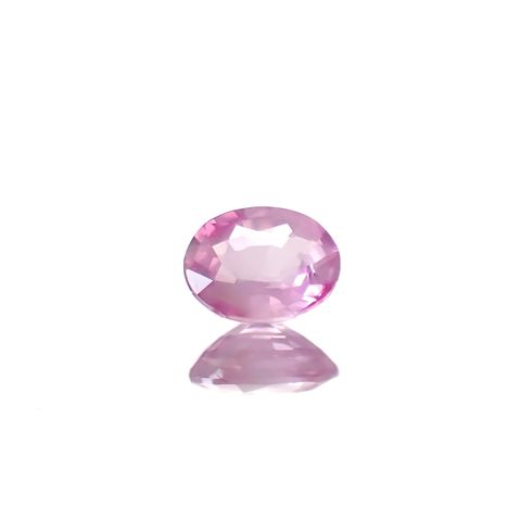 シルキーピンクサファイア 非加熱 ベトナム産 0.41ct [250330055]4.9x3.9mm前後