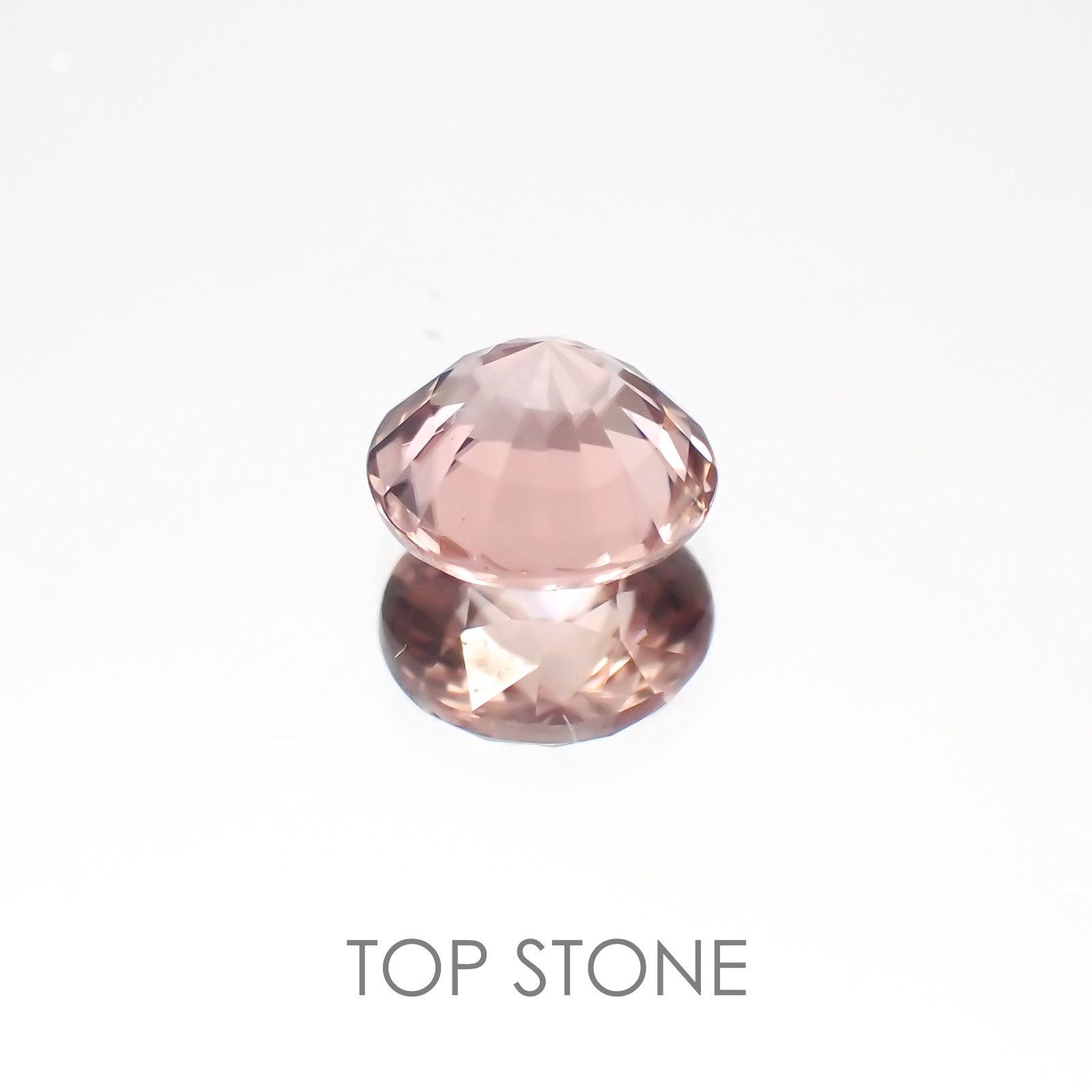 ピンクジルコン スリランカ,カンボジア産 ルース 1.3ct[20128057]6.1×6.1mm前後