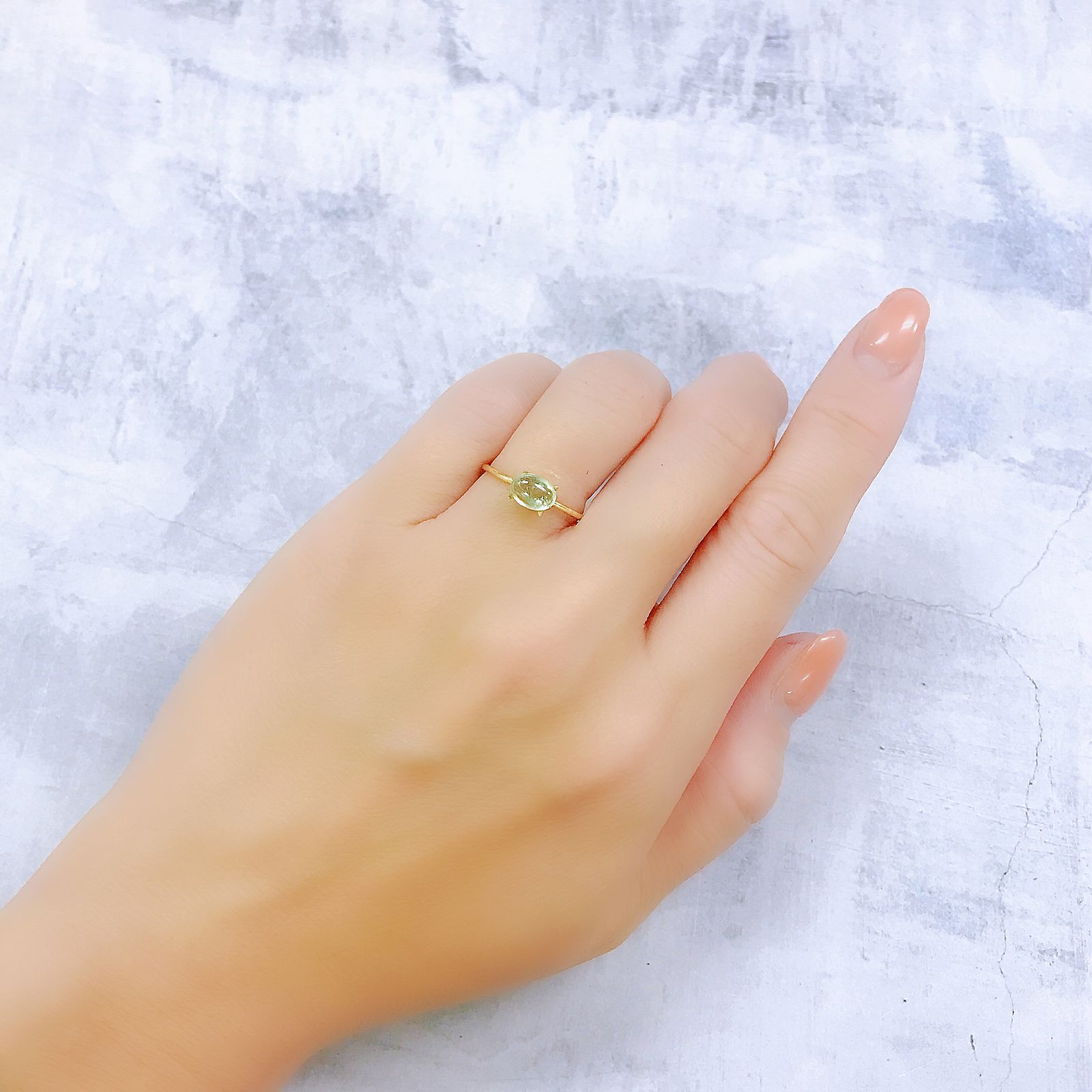 ミントガーネット(宝石名グロッシュラー・ガーネット)タンザニア産 1.16ct 識別済[220917752]6.8x5mm前後