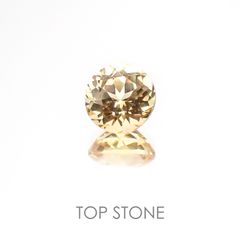 インペリアルトパーズ(宝石名トパーズ) ブラジル産 0.83ct 識別済[20127861]5.6×5.5mm前後