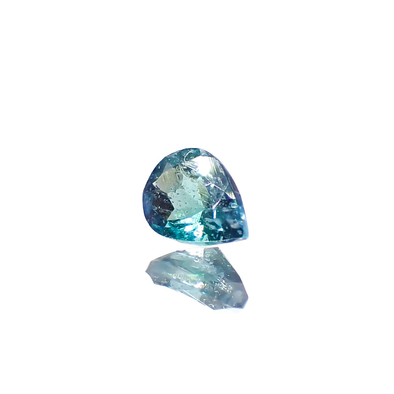ブルーグリーンコーネルピン(宝石名ブルーグリーン・コーネルピン)タンザニア産 0.14ct 識別済[240527675]3.9x2.9mm前後