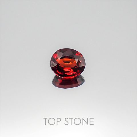 アルマンディンスペサルティンガーネット(宝石名アルマンディン スペサルティン・ガーネット) マダガスカル産 1.83ct 識別済[20073707]7.5×6.5mm前後