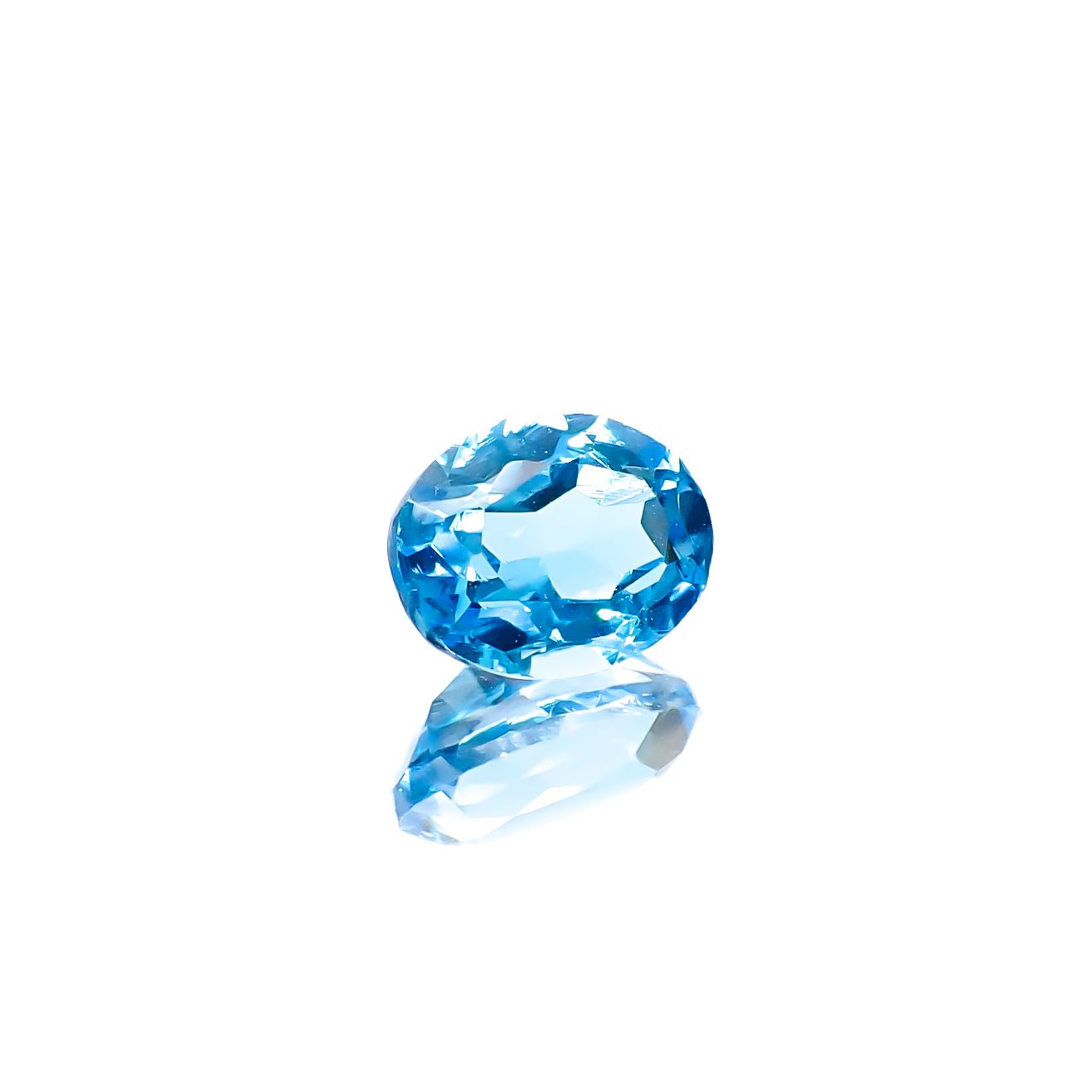 スイスブルートパーズ ブラジル産 1.76ct [241229578]7.9x6.2mm前後