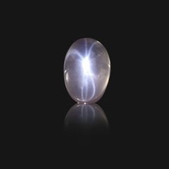 スターローズクォーツ(宝石名スター・ローズ・クォーツ)マダガスカル産 10.98ct 識別済[231023848]17.8x12.6mm前後