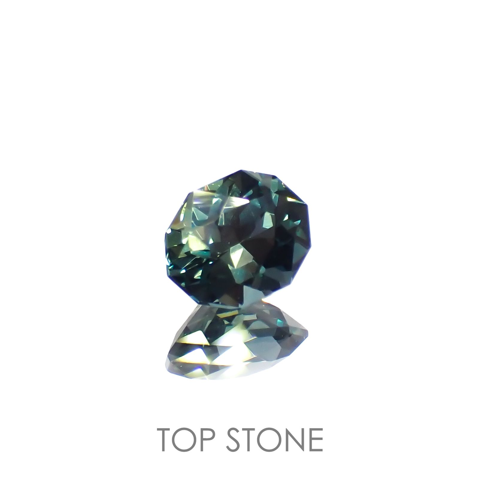 ◇カスタムカット◇バイカラーサファイア オーストラリア産 1.10ct[221018361]6.9x5.3mm前後