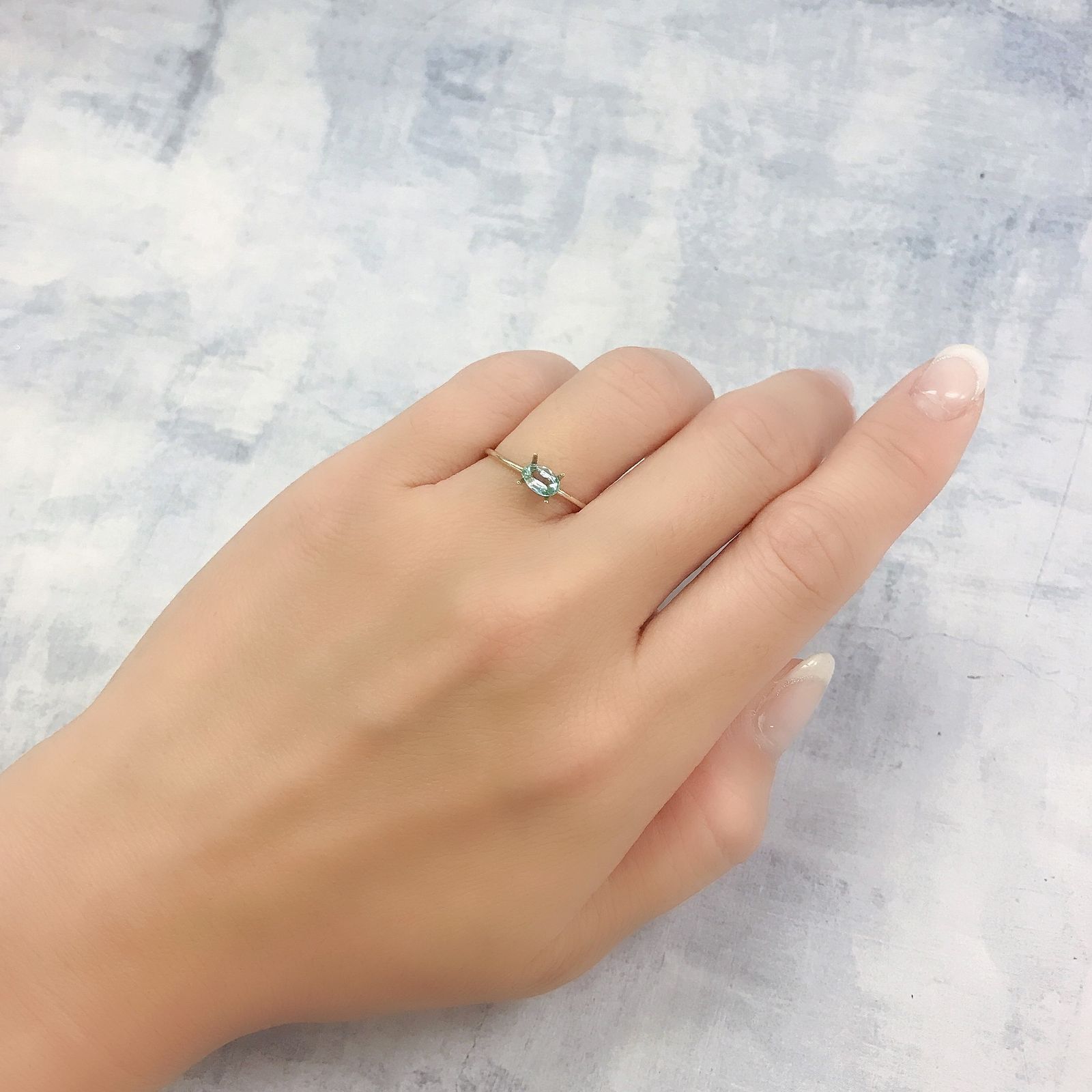 パステルカラーエメラルド コロンビア/ブラジル産 0.33ct [250817235]5.7x3.9mm前後