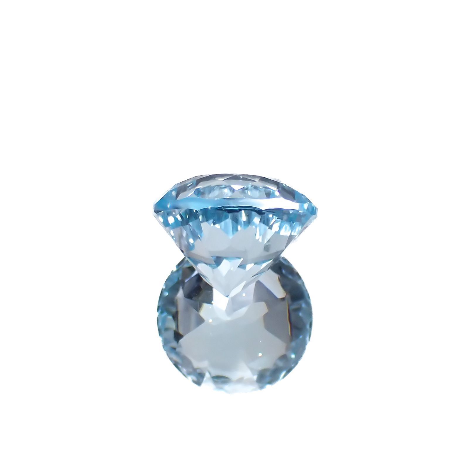 ◇カスタムカット◇ブルートパーズ ブラジル産 5.02ct[221219319]9.9x9.9mm前後