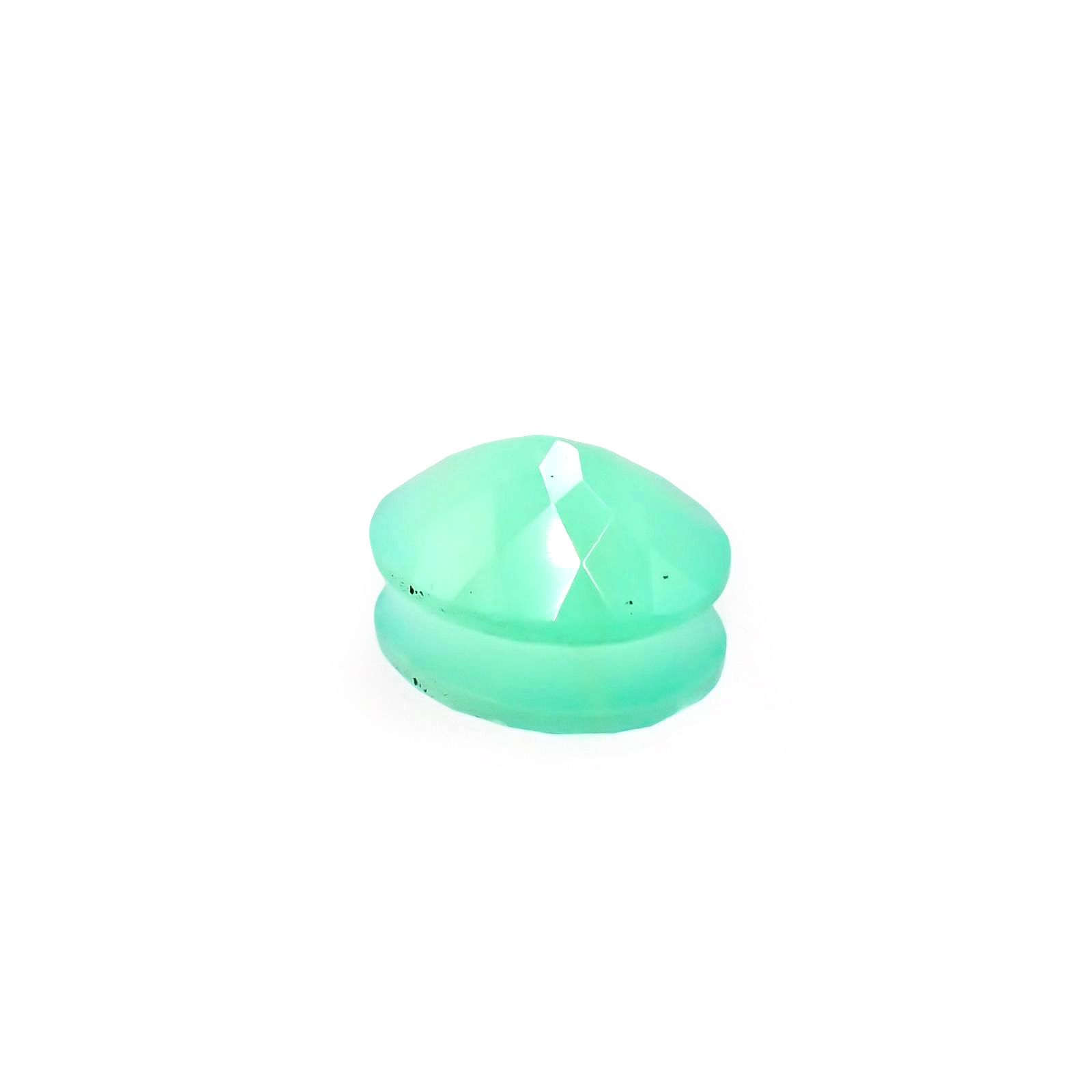 グリーンオパール(宝石名コモンオパール) 南アフリカ産 1.60ct 識別済[210611386]10.1×8.1mm前後