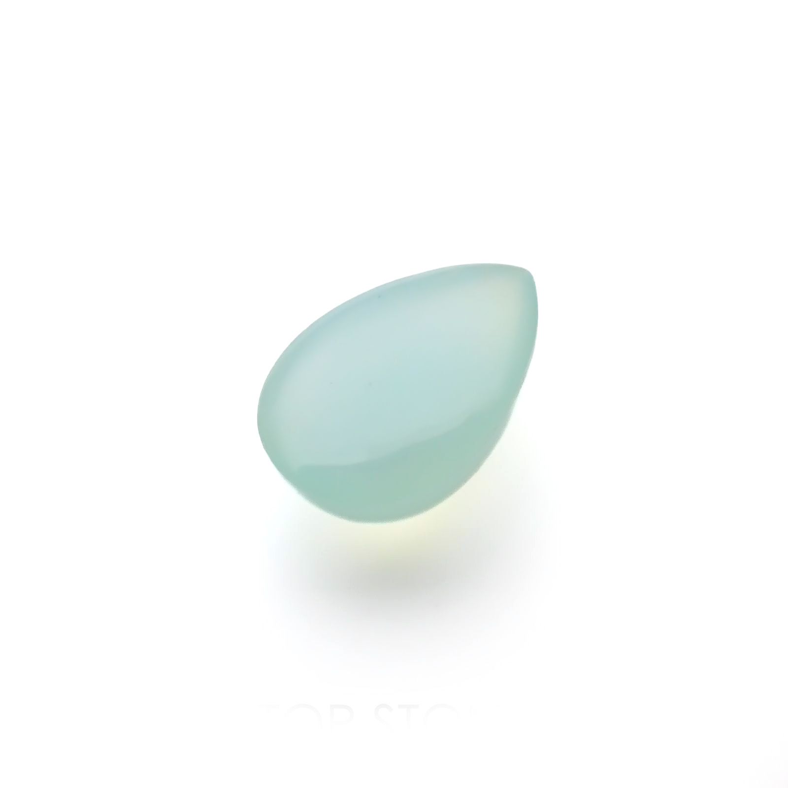 ブルーオパール(宝石名ブルー・コモン オパール)ペルー産 ソ付(彩珠) 5.129ct / 14.7x10mm前後 [220817310]