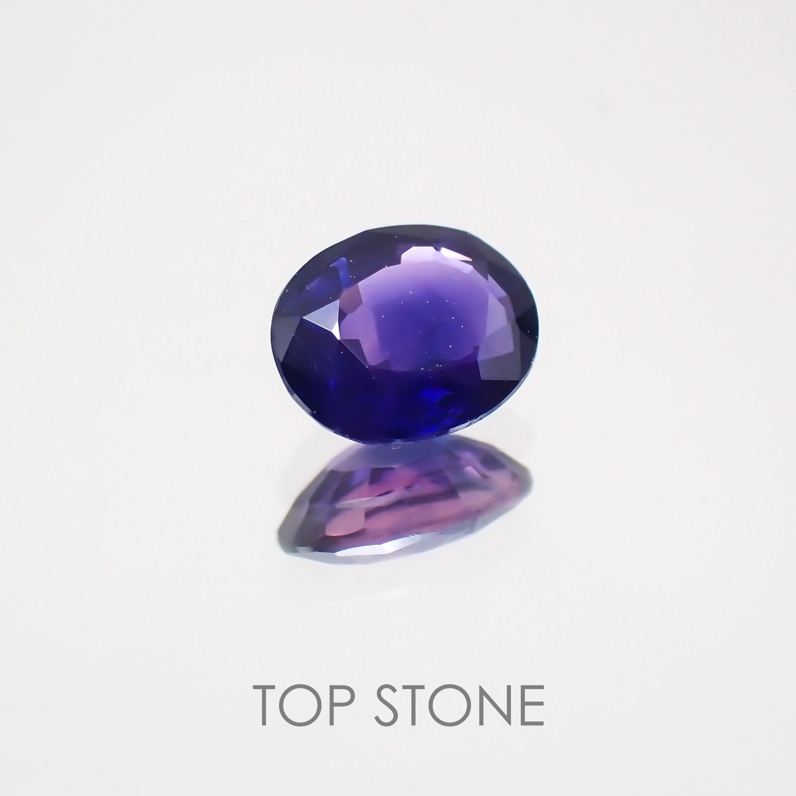 バイカラーサファイア(宝石名バイカラー・サファイア) タンザニア産 0.37ct 識別済[210410592]4.8×3.8mm前後