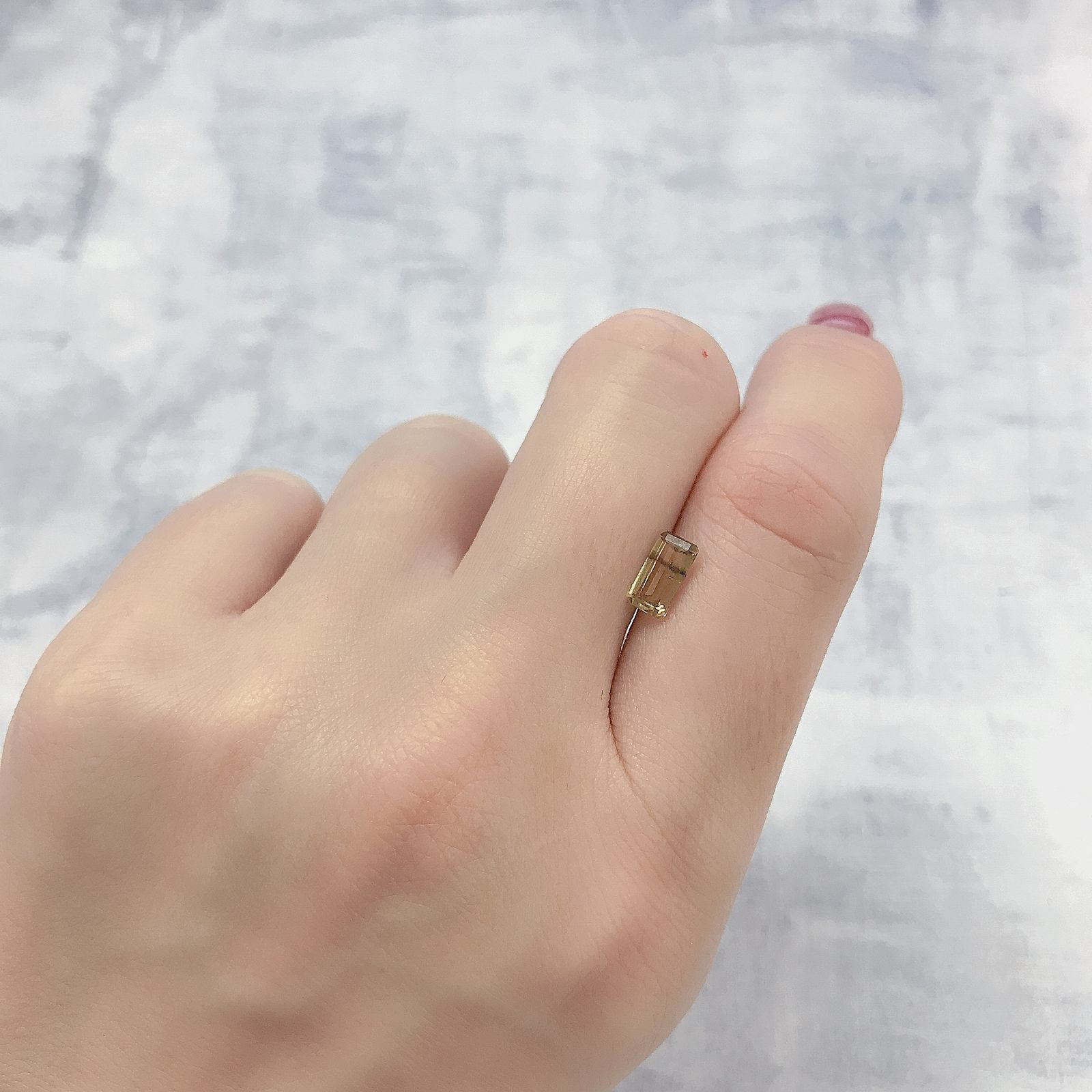 カラーバンドクリソベリル(宝石名クリソベリル)マダガスカル産 0.95ct 識別済[220114189]7.7x4.2mm前後