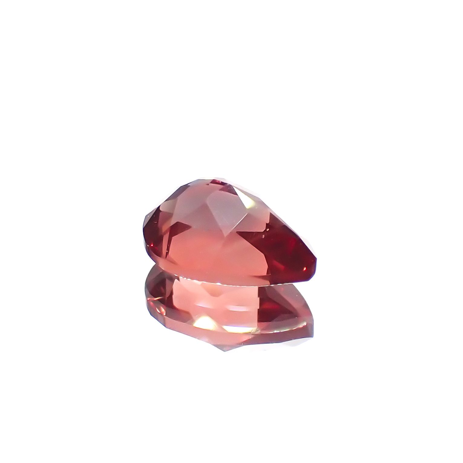 バイカラーアンデシン モンゴル産 0.70ct[231023570]7.2x5.1mm前後