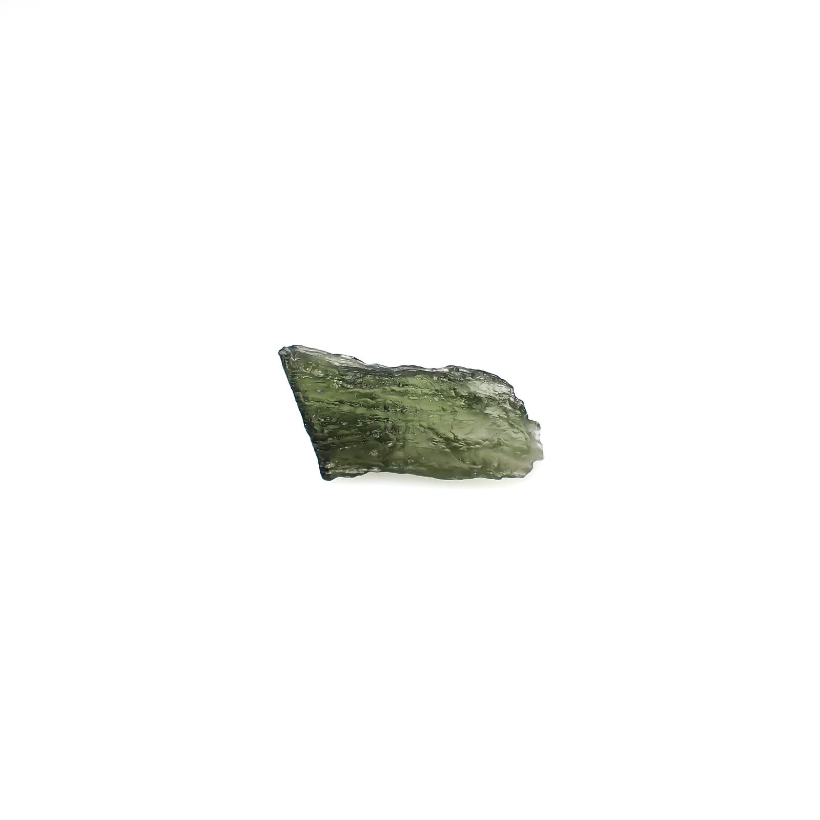モルダバイト 原石 発見地：旧チェコスロバキア 5.57ct [241029293]10.2x19mm前後