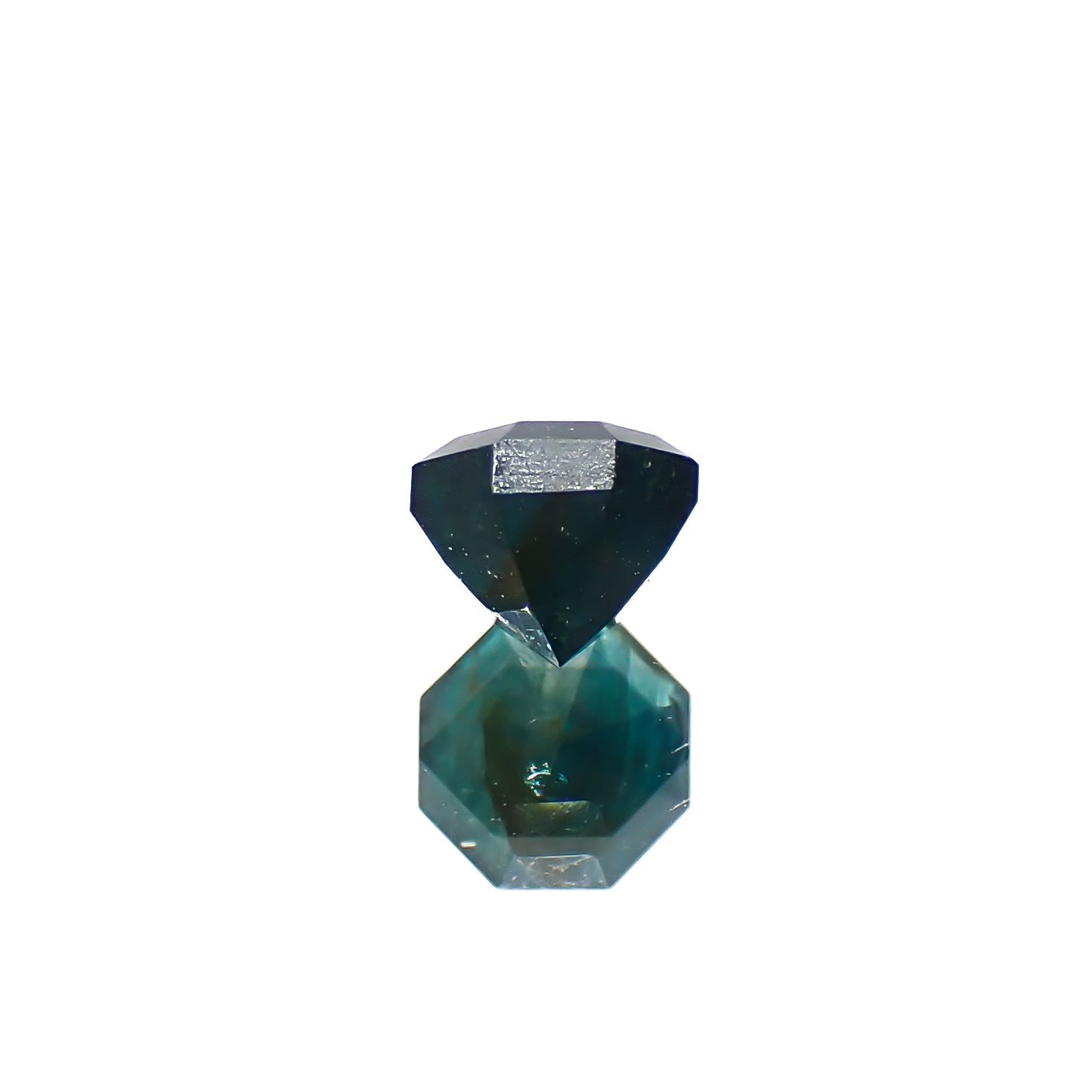 ◇オクタゴンカット◇グランディディエライト(宝石名グランディディエライト)マダガスカル産 0.42ct 識別済[240628319]4.2x4.1mm前後