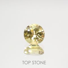 レモンイエローアパタイト(宝石名アパタイト)メキシコ産 0.86ct 識別済[220115469]6x5.9mm前後