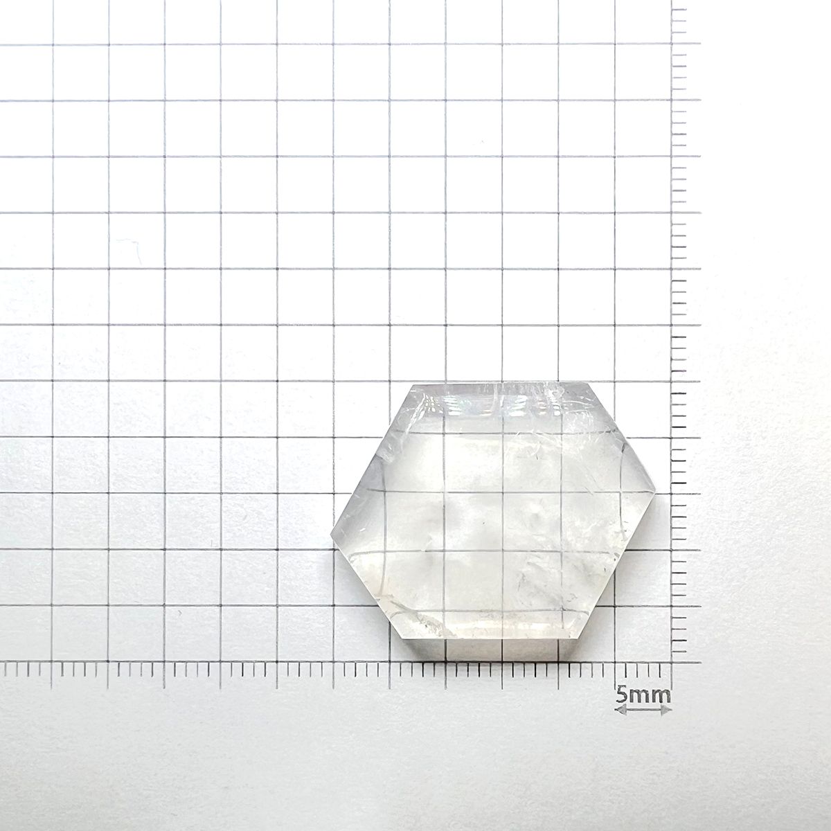 トラピッチェクォーツ 偏光板2枚付き コロンビア・ボヤカ産 28.59ct[230823257]26.2x22.5mm前後