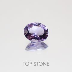 マリアライト(宝石名パープル・スキャポライト) スリランカ産 0.41ct 識別済[21038939]5.5×4.4mm前後