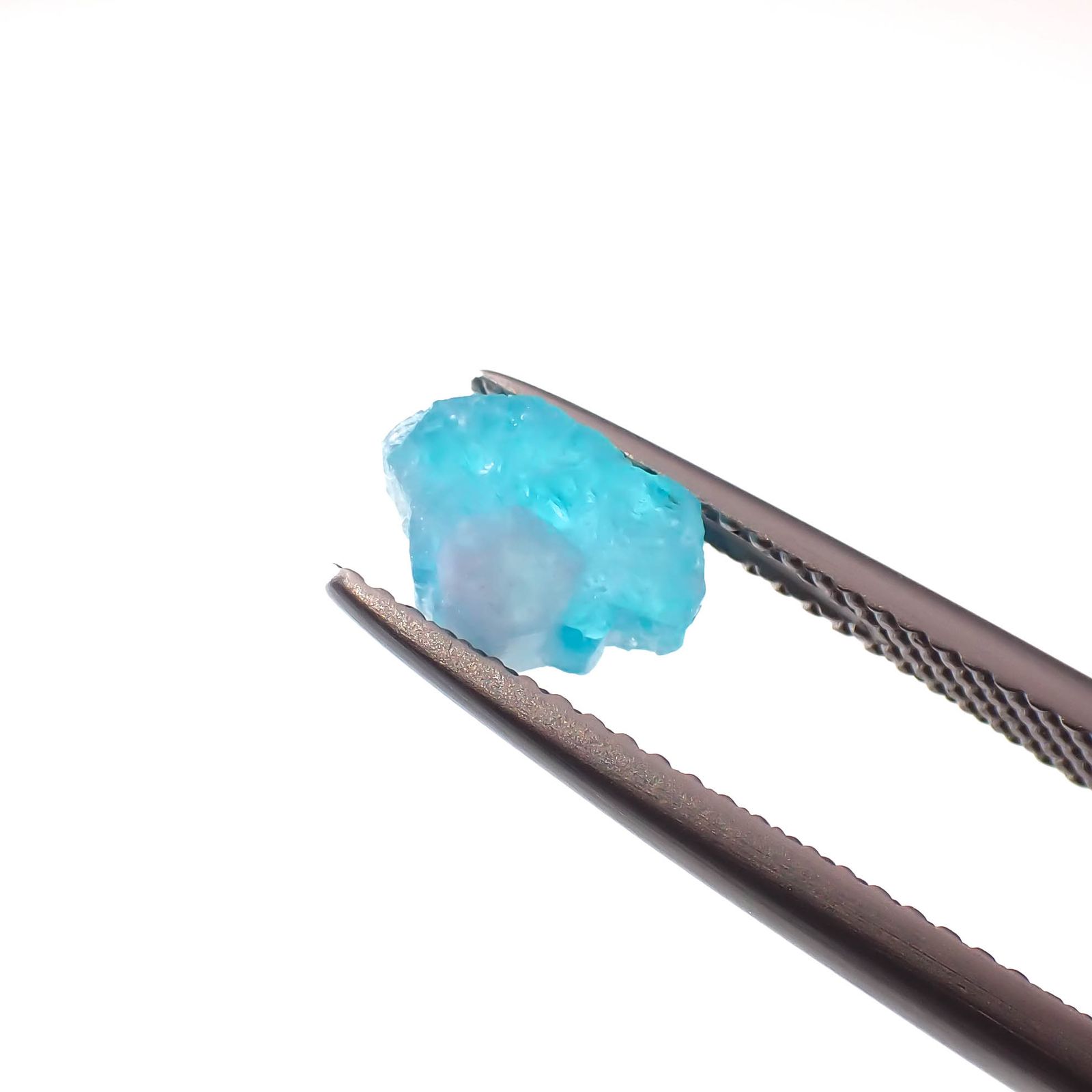 パライバトルマリン原石スライス ブラジル・パライバ州バターリャ鉱山産 1.13ct[230321167]8.2x6mm前後