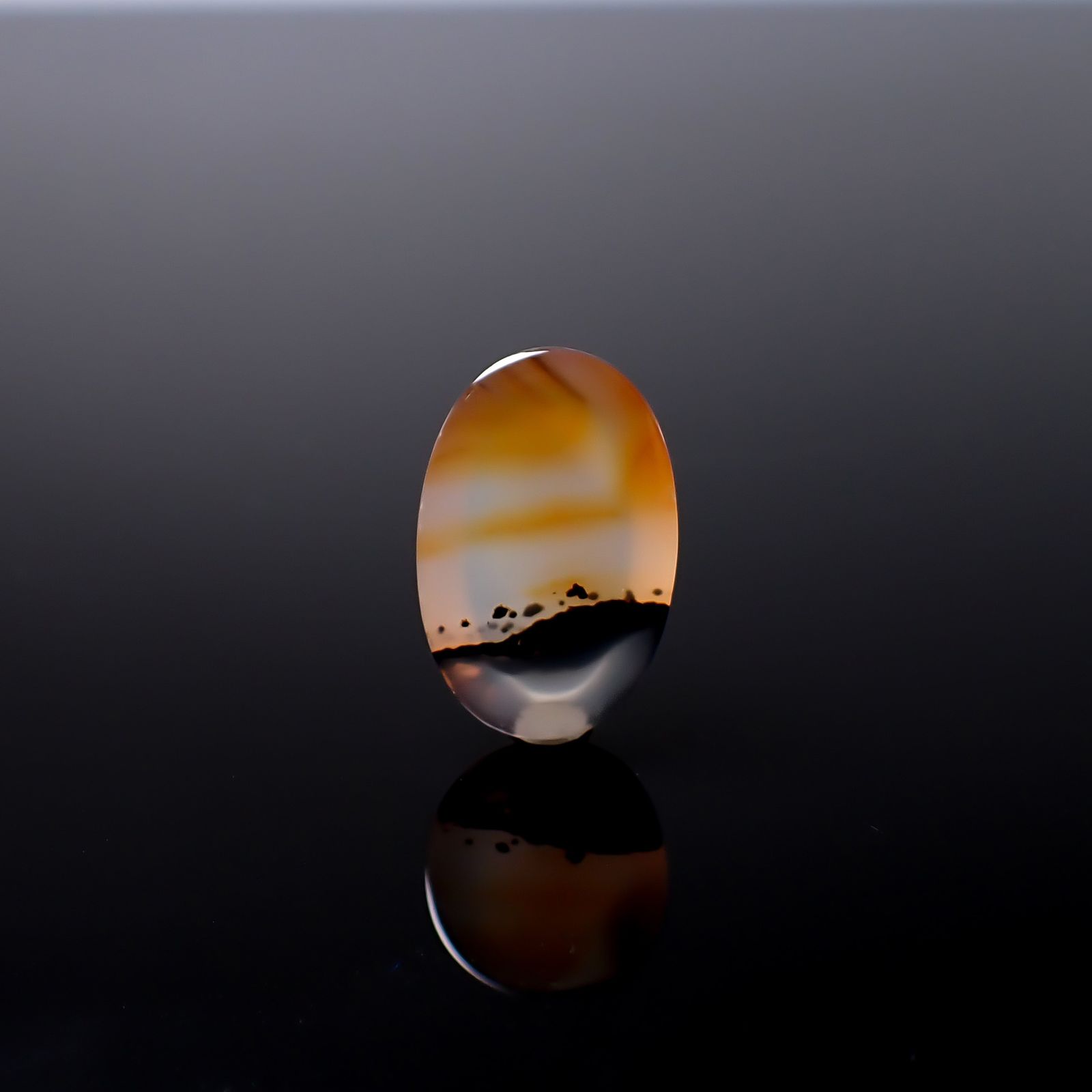 モンタナアゲート アメリカ・モンタナ州産 13.32ct / 22.3x14.6mm前後 [260832758]