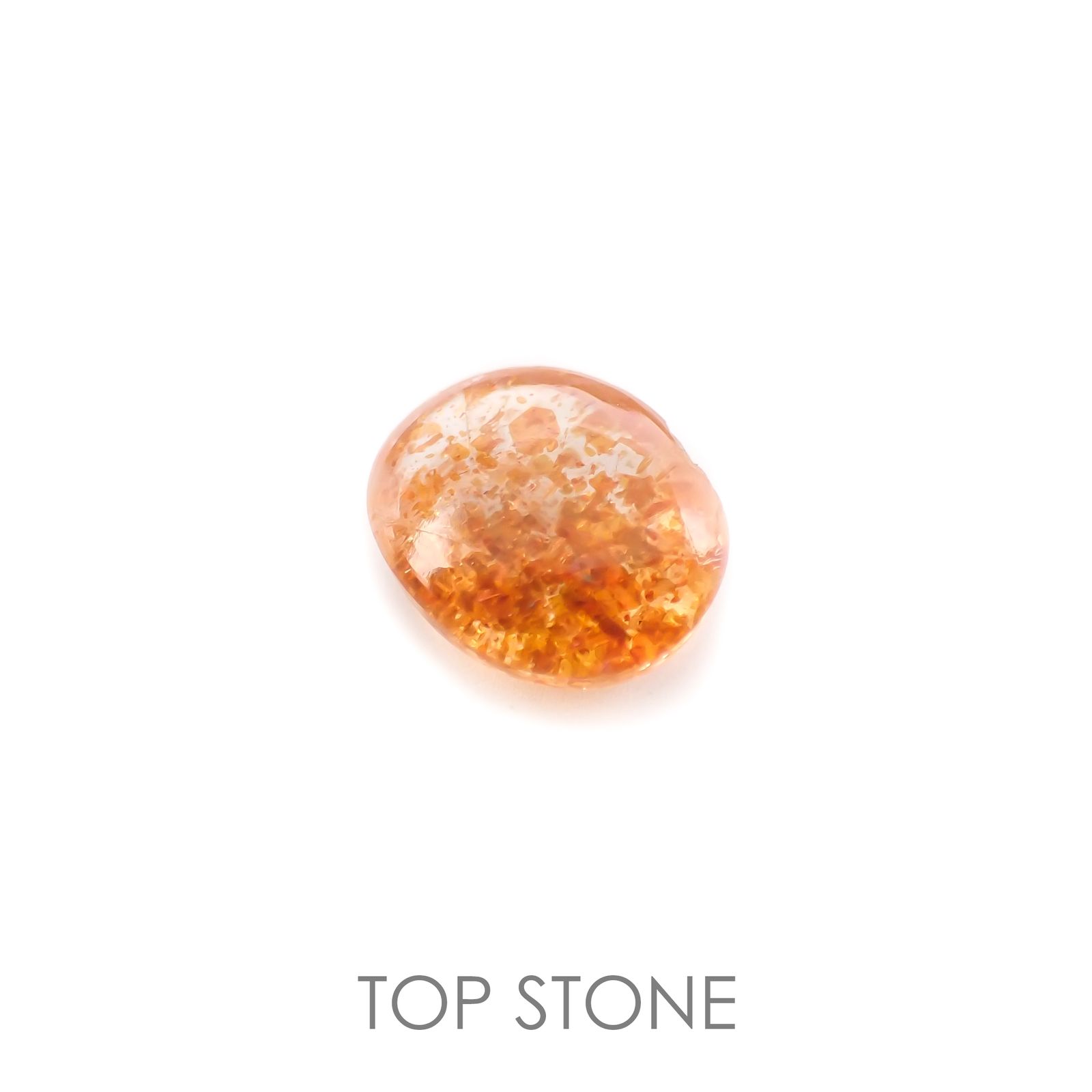 イリュージョンサンストーン(宝石名フェルドスパー) タンザニア産 2.94ct 識別済[210510859]10.1×8mm前後