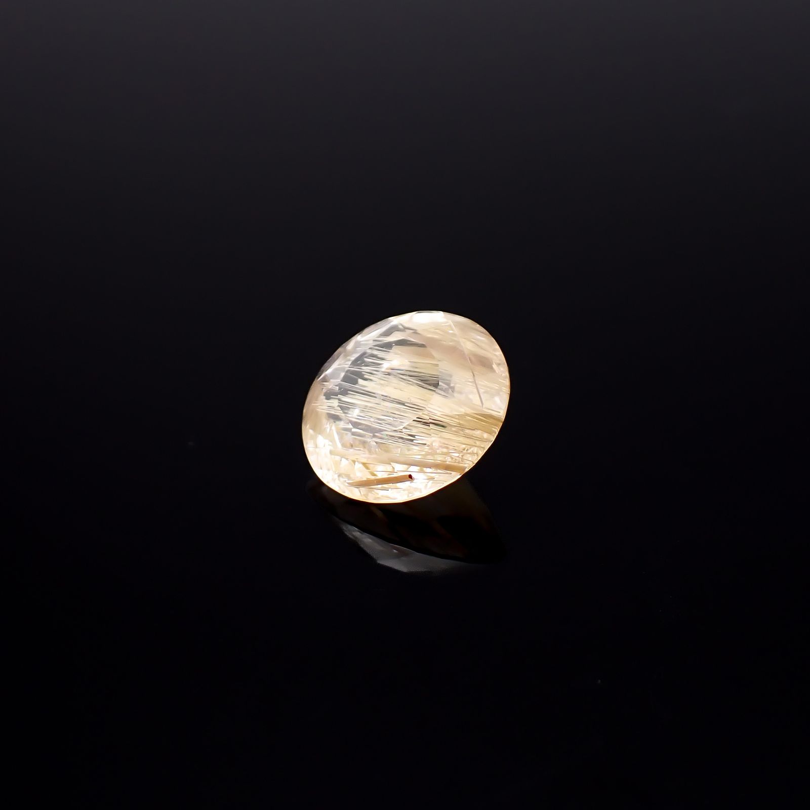 ルチルクォーツ ブラジル産 3.75ct / 10.9x11mm前後 [260732406]
