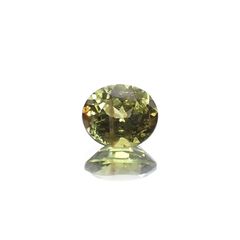 ゴールドシーンサファイア 非加熱(宝石名シーン・サファイア) ケニア産 識別済 0.43ct / 4.7x3.9mm前後 [260812067]