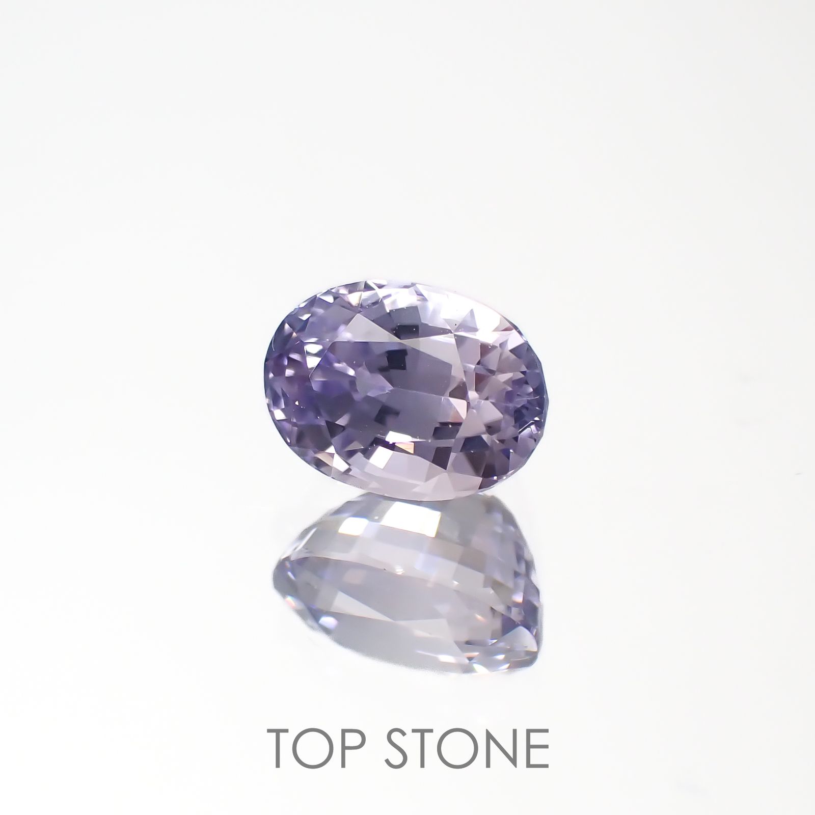 ラベンダーサファイア(宝石名サファイア)スリランカ/マダガスカル産 1.69ct 識別済[220817461]7.4x5.3mm前後