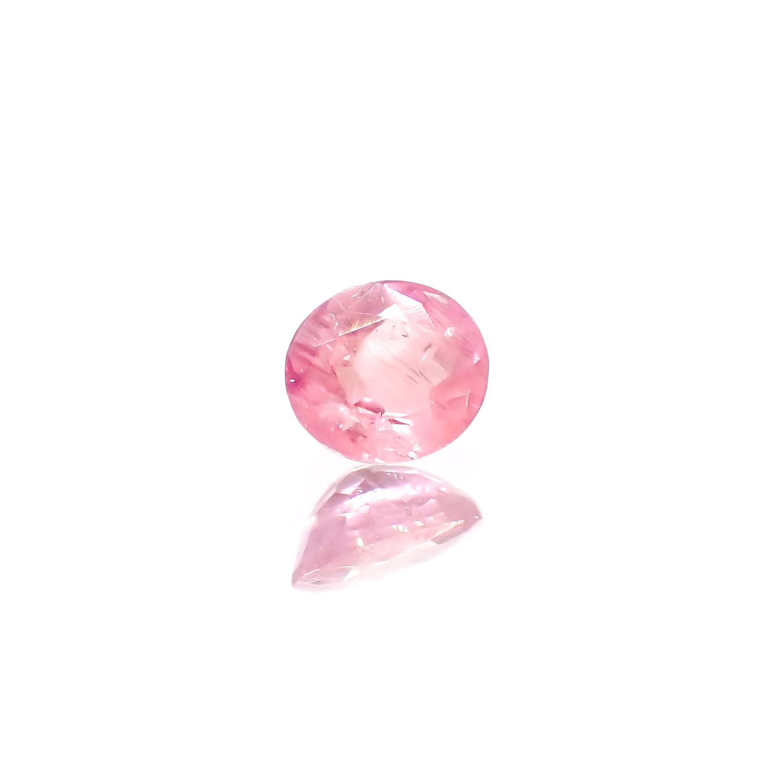 ペツォッタイト(ラズベリル)(宝石名ペツォッタイト) マダガスカル産 0.436ct ソ付(彩珠)[210812617]5.2×4.3mm前後