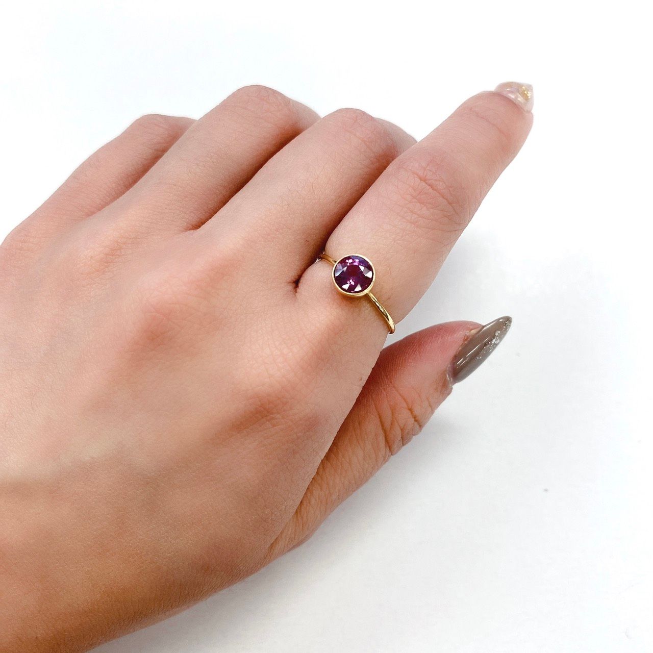 ロードライトガーネット ブラジル産 ルース 1.11ct[21059677]5.9×5.9mm前後