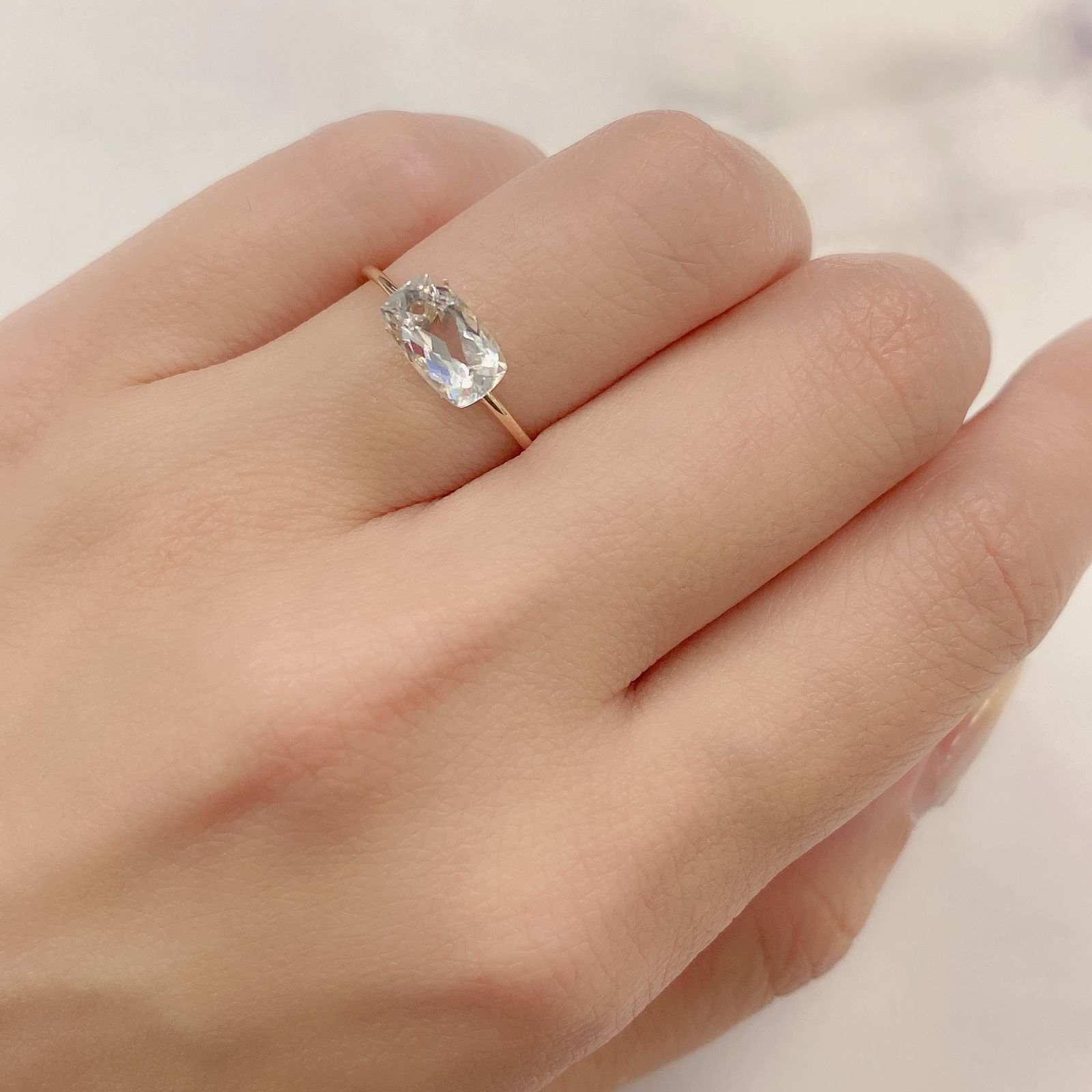 ハイアライトオパール(宝石名オパール) メキシコ産 1.02ct 識別済[20106365]8.5×5mm前後