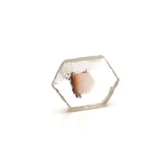 ファントムクォーツ 原石スライス ブラジル産 10.18ct[220716813]15.6x19.9mm前後