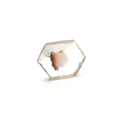 ファントムクォーツ 原石スライス ブラジル産 10.18ct[220716813]15.6x19.9mm前後