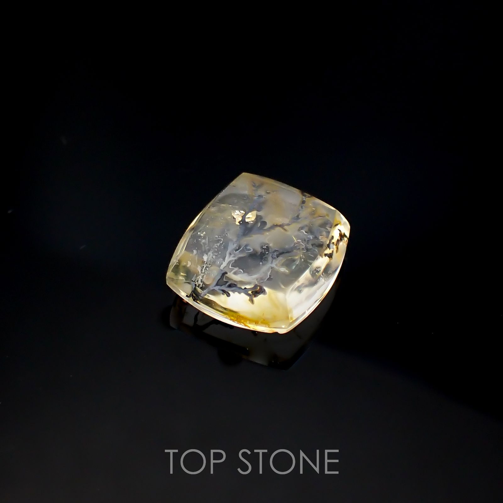 デンドリチッククォーツ ブラジル産 6.06ct[220616708]12.3x11.4mm前後