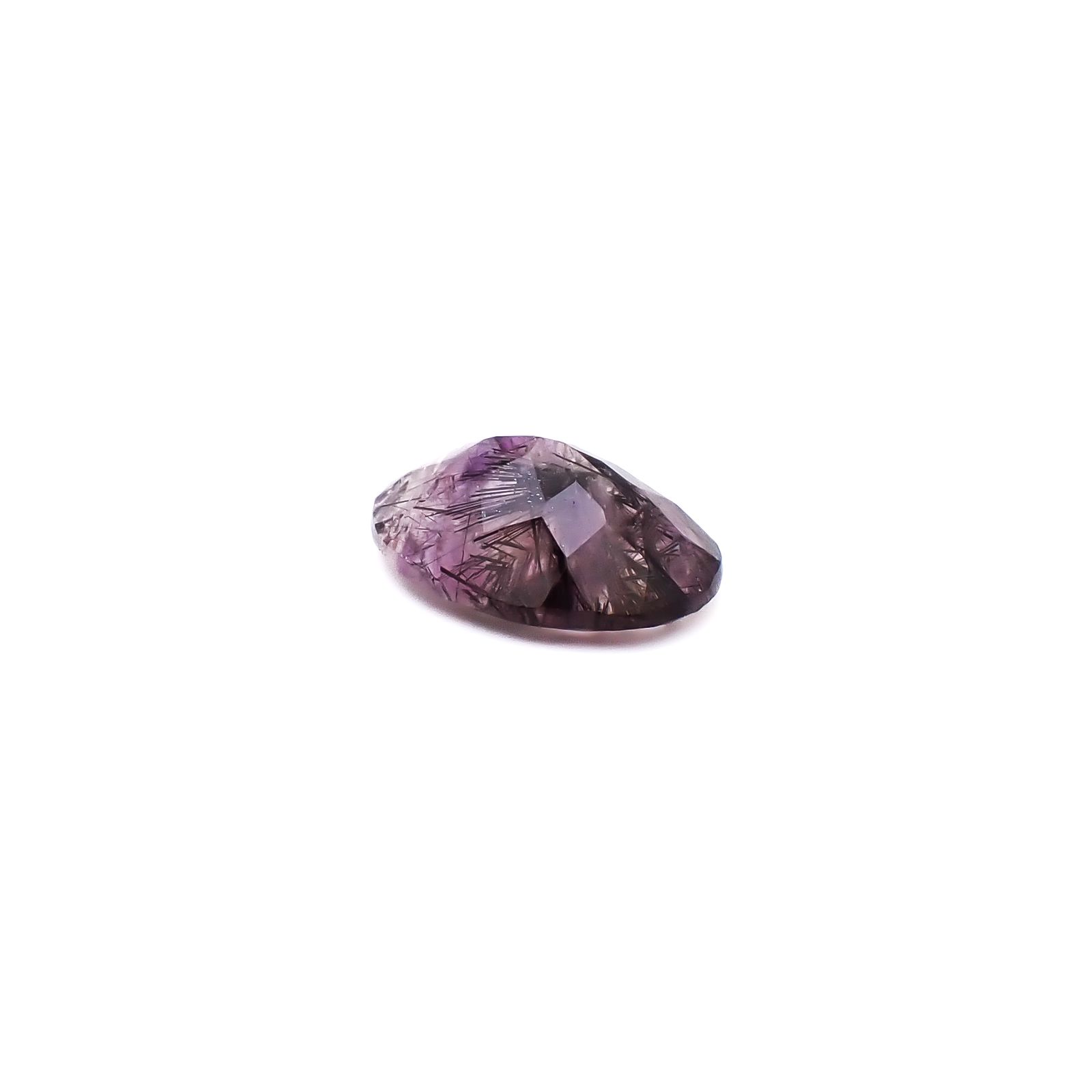 アメジストエレスチャル ブラジル産 5.90ct / 15.1x11.3mm前後 [260933030]