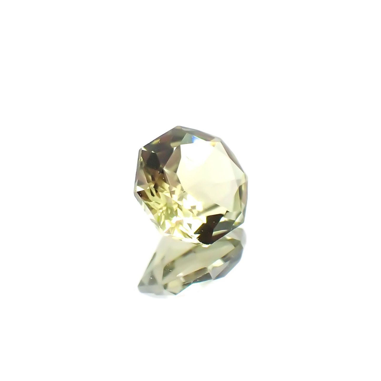 ◇オクタゴンカット◇グリーントルマリン(宝石名グリーン・トルマリン)ブラジル産 識別済 0.49ct / 5.1x5.1mm前後 [231124200]