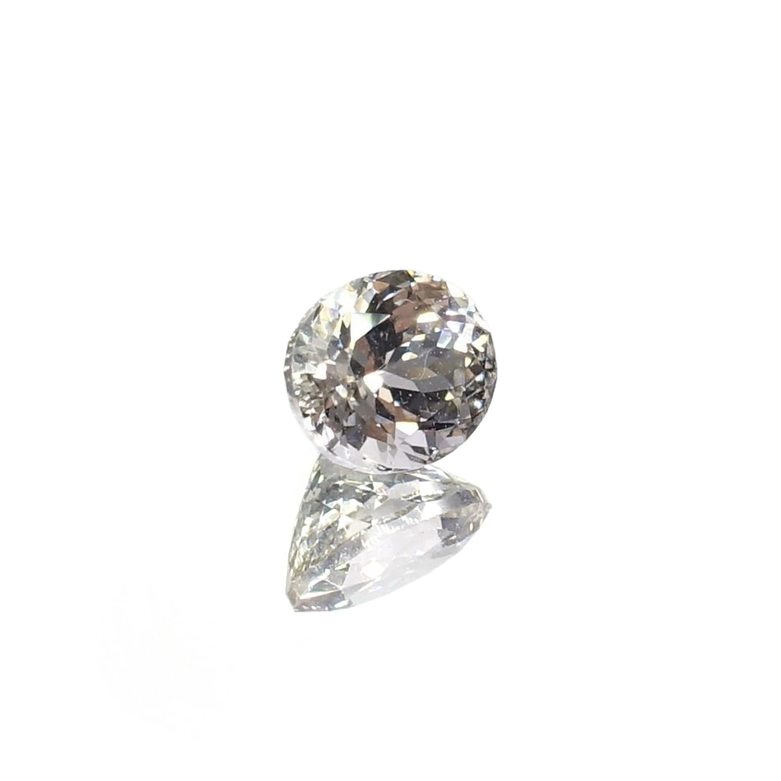 ゾイサイト 非加熱(宝石名ゾイサイト)タンザニア産 ソ付(彩珠) 0.846ct / 6.1x5.1mm前後 [221018875]