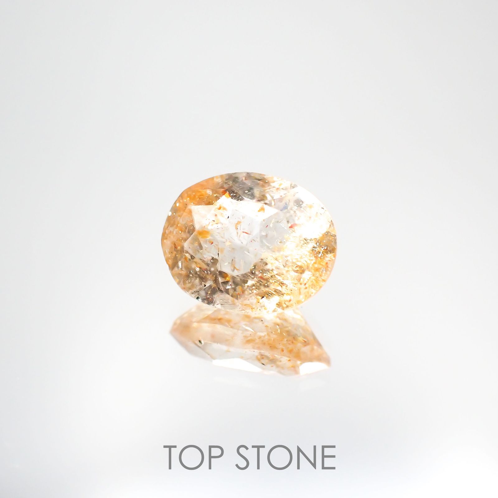 イリュージョンサンストーン インド産 1.65ct[221219258]8.7x6.9mm前後