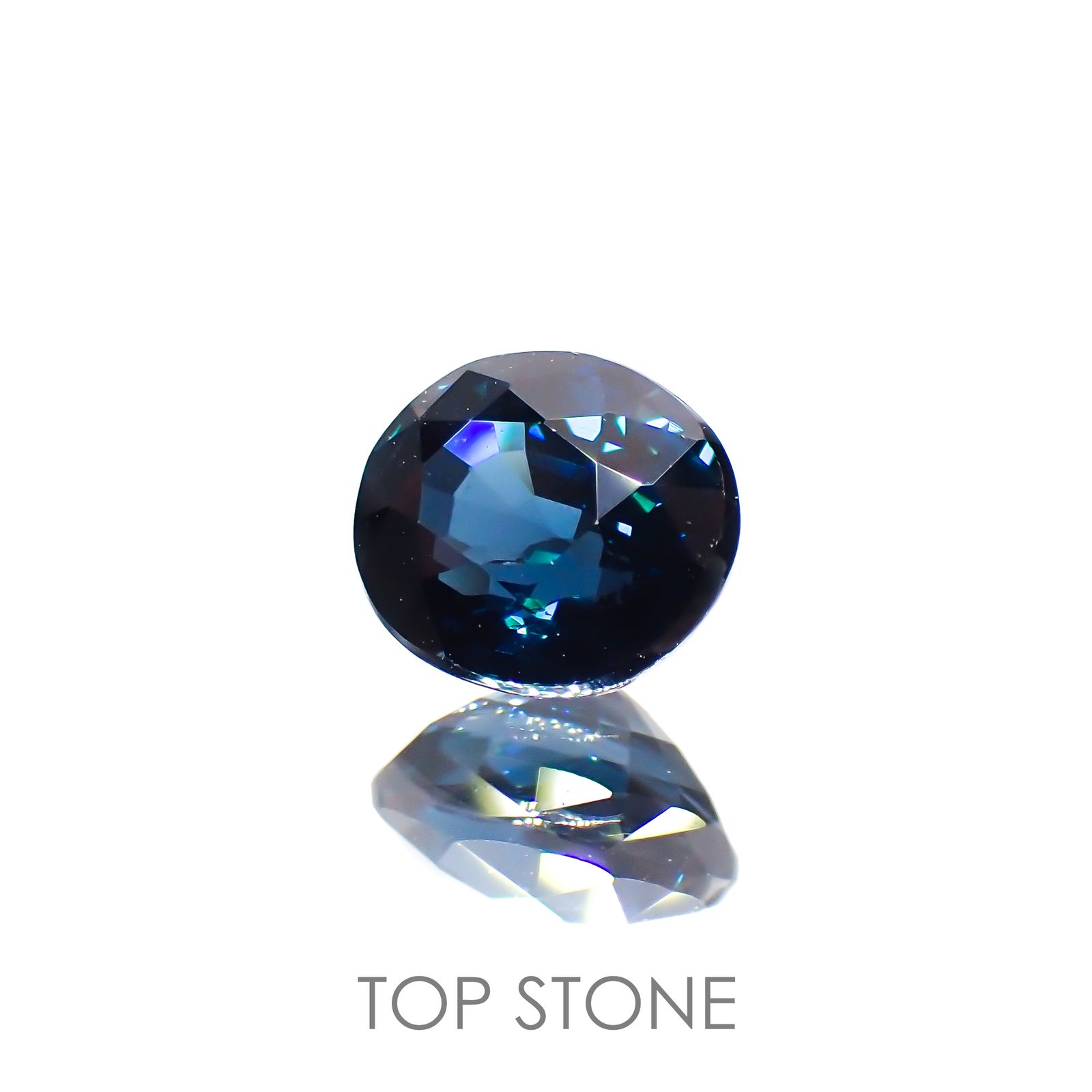 コバルトブルースピネル(宝石名ブルー・スピネル)スリランカ産 1.018ct ソ付(日独)[220113822]6.21x5.43mm前後