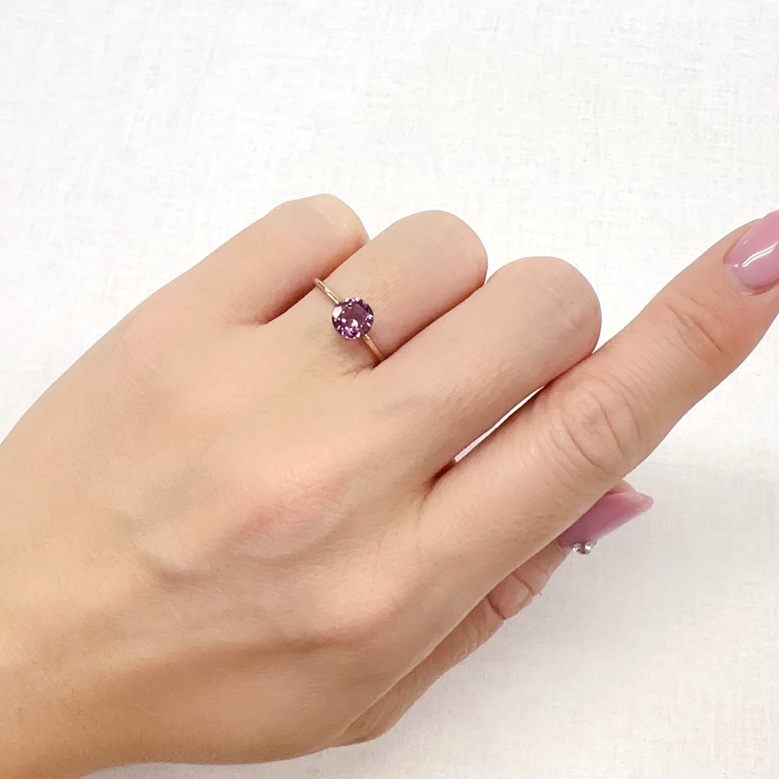 カラーシフトマラヤガーネット タンザニア産 1.01ct[231124339]6x6mm前後