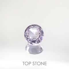 ラベンダーサファイア(宝石名サファイア) マダガスカル/スリランカ産 0.90ct 識別済[210812504]6.2×5.4mm前後