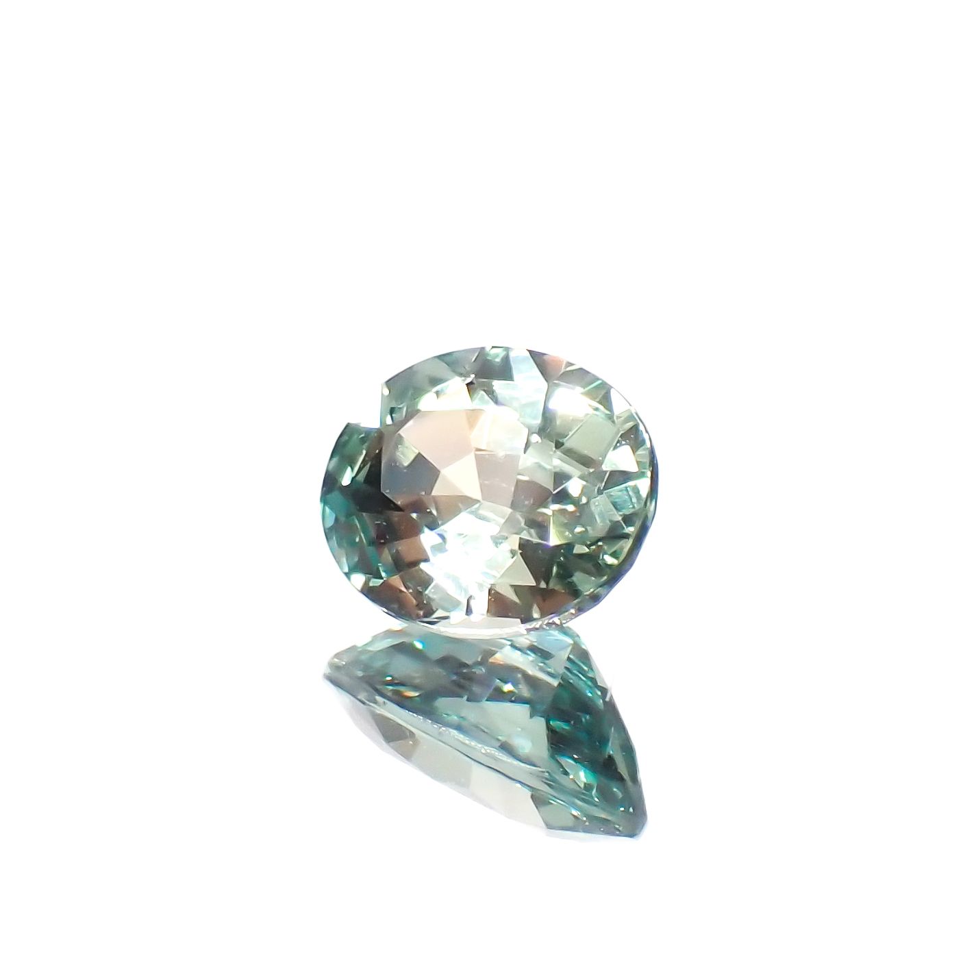アレキサンドライト(宝石名アレキサンドライト)ブラジル産 0.55ct GIA鑑付[230823162]5.49x4.47mm前後