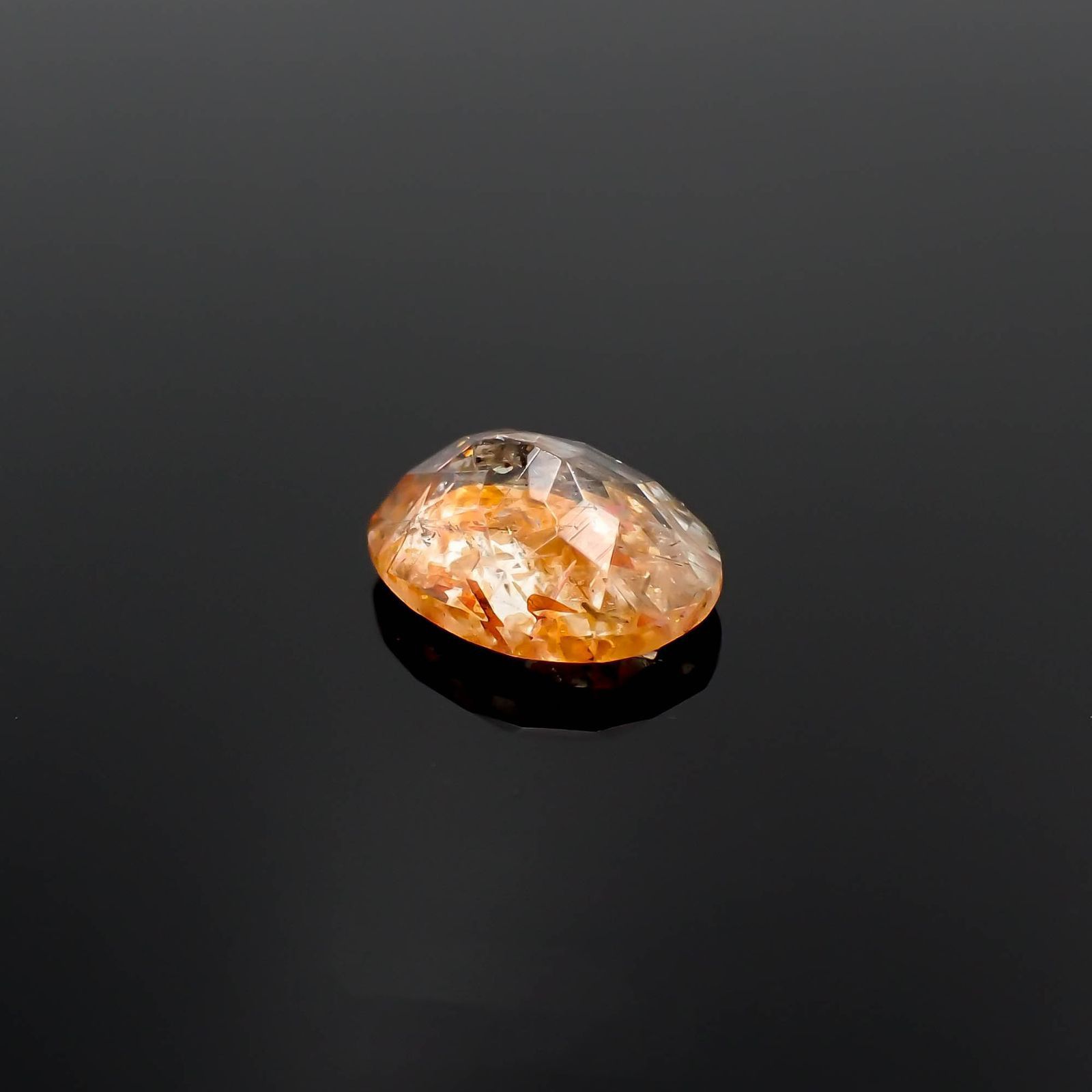 イリュージョンサンストーン タンザニア産 1.51ct / 9.1x7mm前後 [230120120]