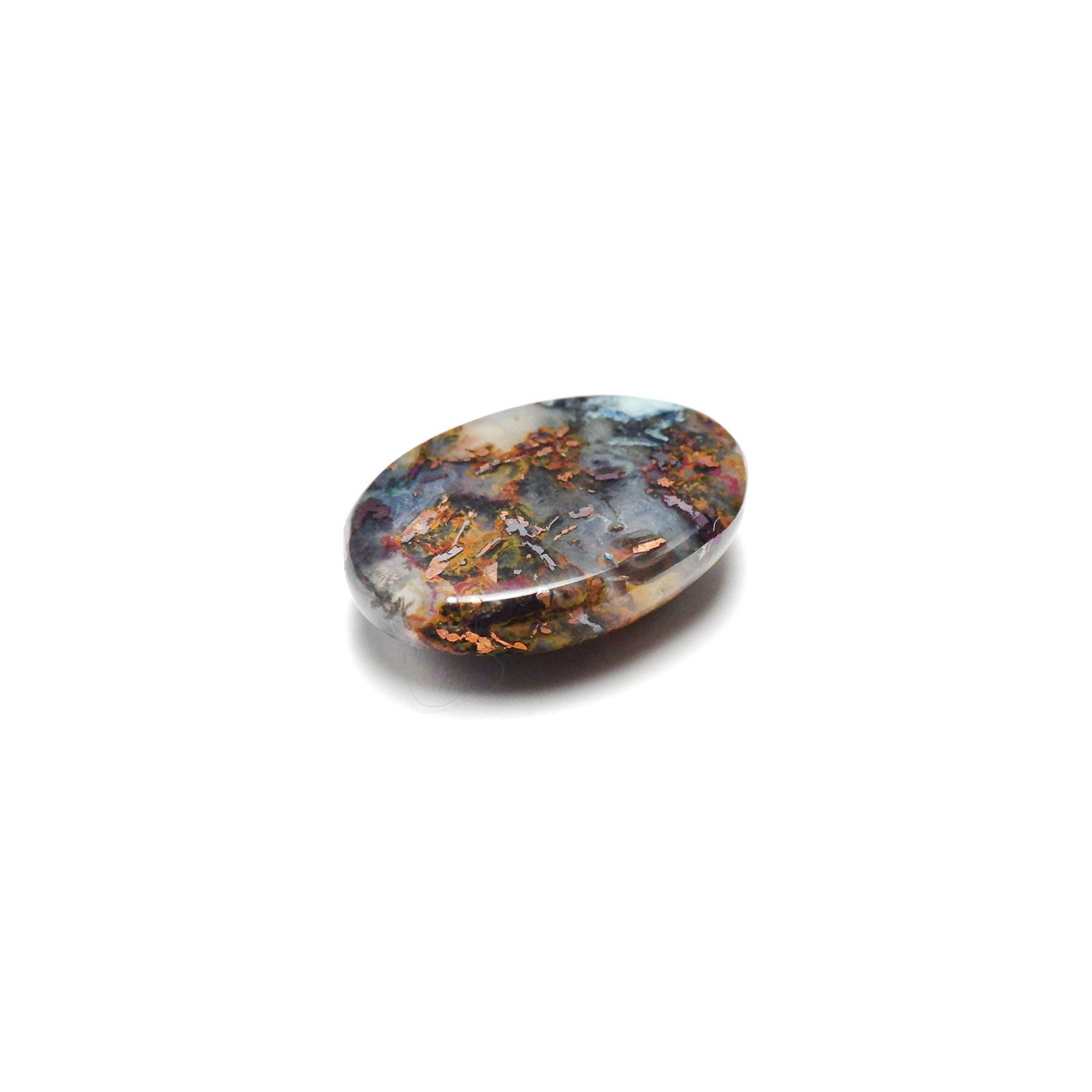 コッパークリソコラインカルセドニー インドネシア産 27.94ct[240125554]23.8x16.9mm前後