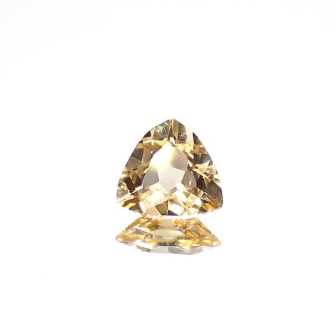 インペリアルトパーズ(宝石名トパーズ)ブラジル産 0.48ct 識別済[230722709]5.5x5.3mm前後