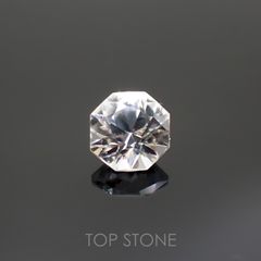◇オクタゴンカット◇カラーレスジルコン(宝石名ホワイト・ジルコン)スリランカ/カンボジア産 0.84ct 識別済[220114285]5x4.9mm前後
